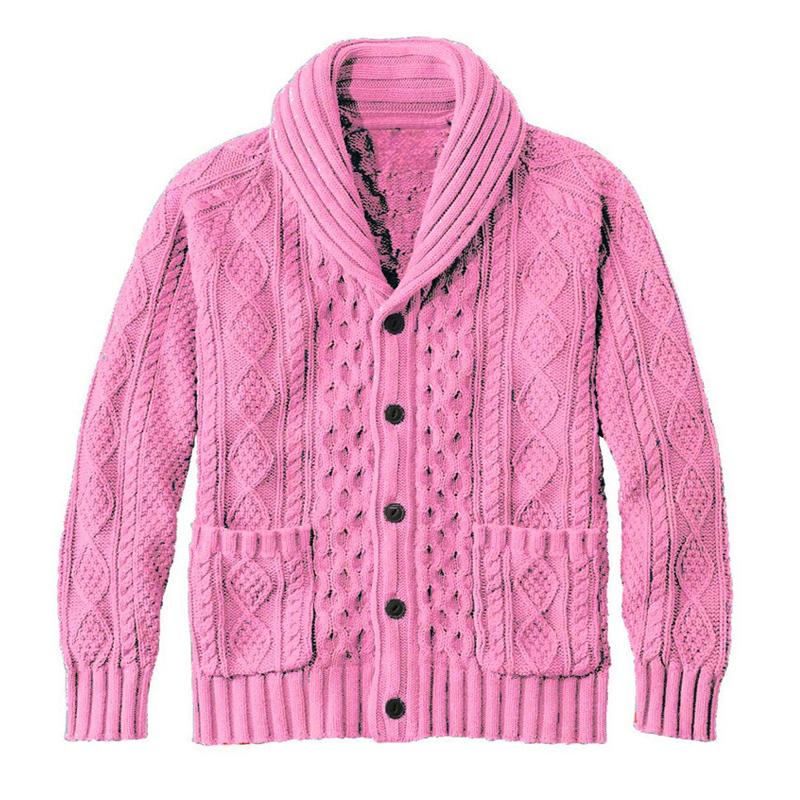 Men's Knitted Jacquard Retro Casual Cardigan Jacket