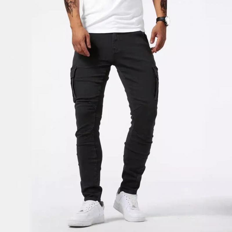 Men's Slim Multi-pocket Casual Jeans